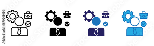 Responsibility Icon Multi Style Vector Illustration