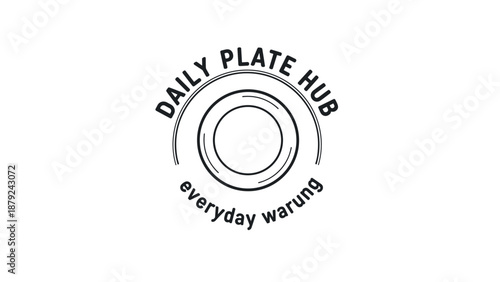 Daily Plate Hub Logo Design Element.