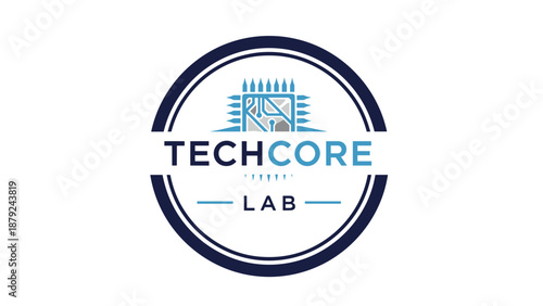 Techcore Lab Logo Design Element Circle.