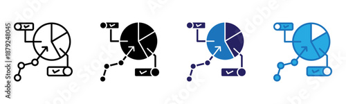 Goal Icon Multi Style Vector Illustration