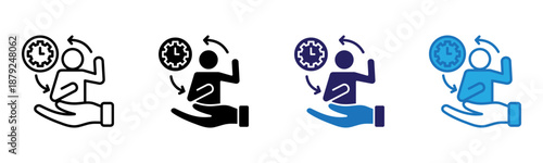 Dedication Icon Multi Style Vector Illustration