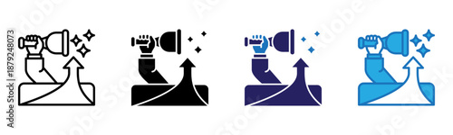 Success Icon Multi Style Vector Illustration