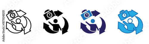 Consistency Icon Multi Style Vector Illustration