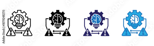 Resolve Icon Multi Style Vector Illustration