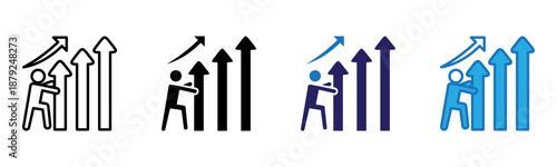 Drive Icon Multi Style Vector Illustration