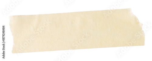 Paper torn tape on transparent background. Photography semi-transparent tape