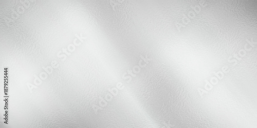 Silver foil background with metal mirror texture. Chrome gradient surface with light gloss. Vector aluminum grey sheet with reflection