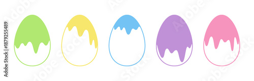 Easter Holiday Vector Illustration, Hand-Drawn Decorative Elements Isolated on White Background, Festive Spring Design