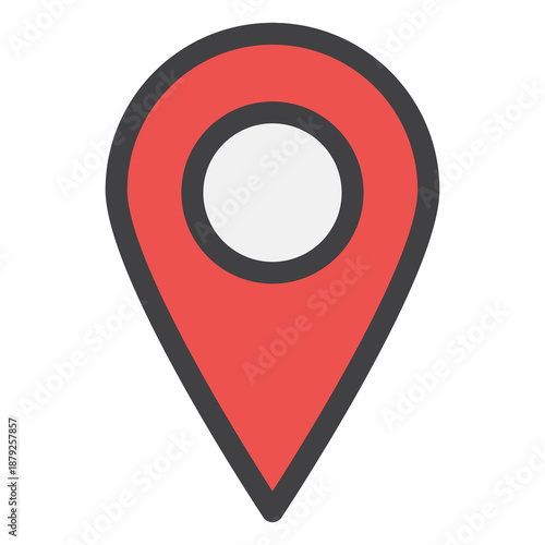 Free Download PNG location marker illustration sticker, transparent background - GFXLoad