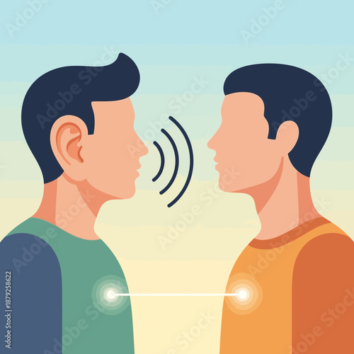 Two men talking, communication, connection, conversation, dialogue, understanding