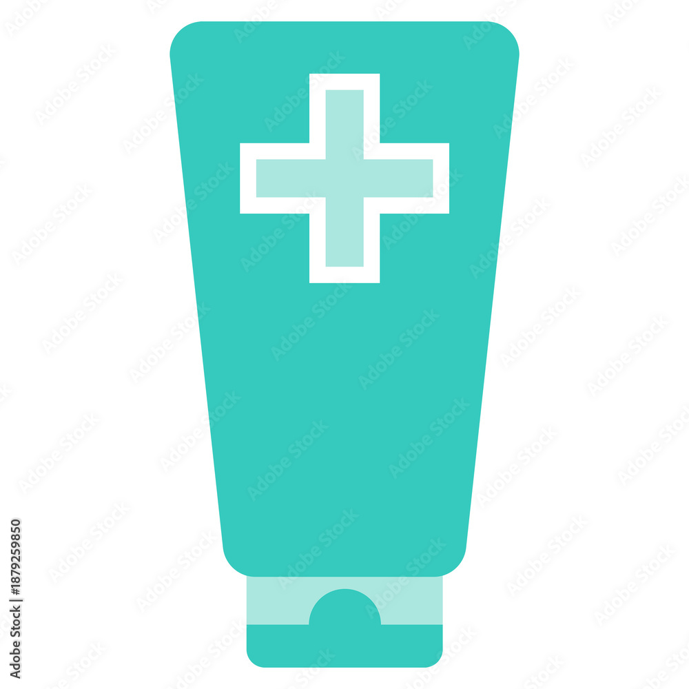 Obraz premium Green hand sanitizer bottle element transparent png