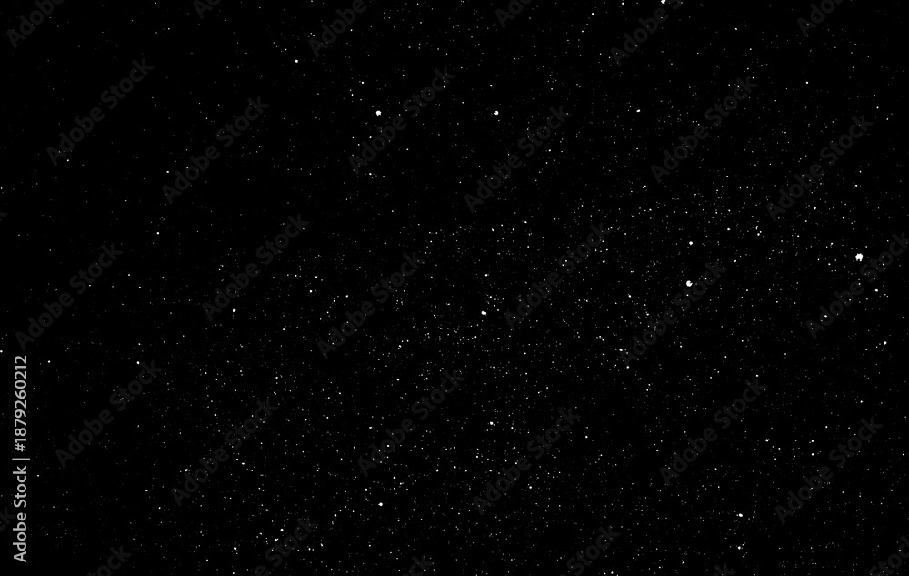 Fototapeta premium Space star shape sky night background, black starry cosmos abstract pattern dark blue science, textile cosmic galaxy astronomy decoration fantasy wallpaper landscape.