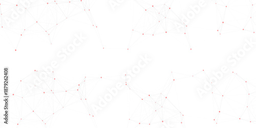 Technology abstract white digital background of connected dot with black line .many squares and rectangle shapes .Internet connection network high digital technology with connecting points and