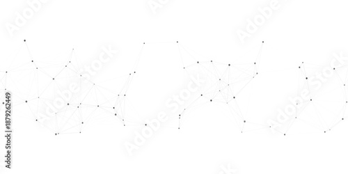 Technology abstract white digital background of connected dot with black line .many squares and rectangle shapes .Internet connection network high digital technology with connecting points and