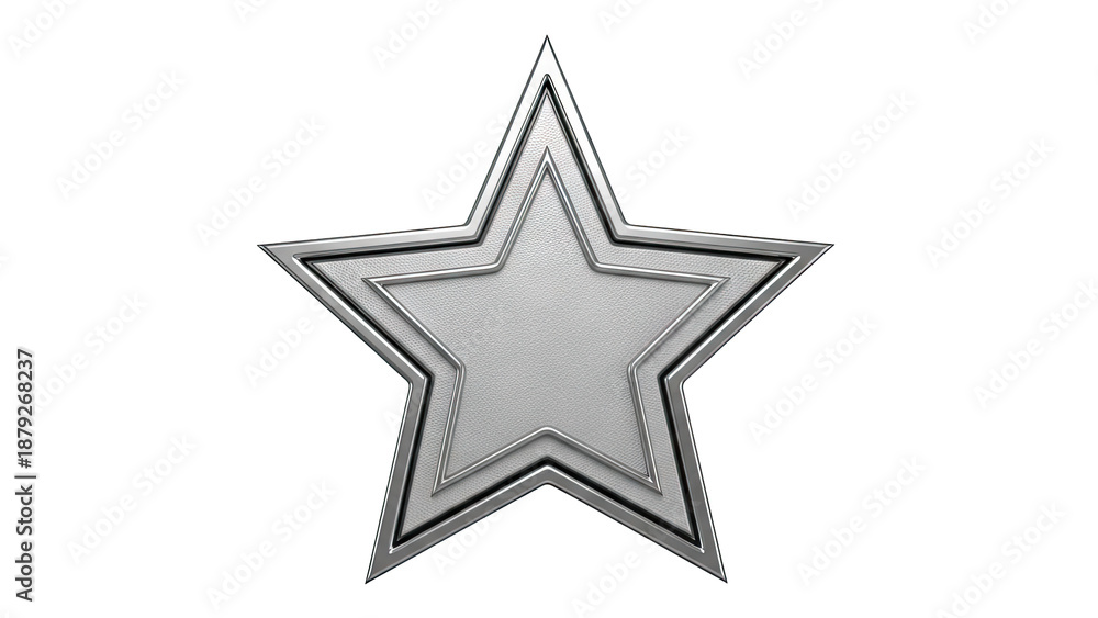 Obraz premium Silver Star Emblem