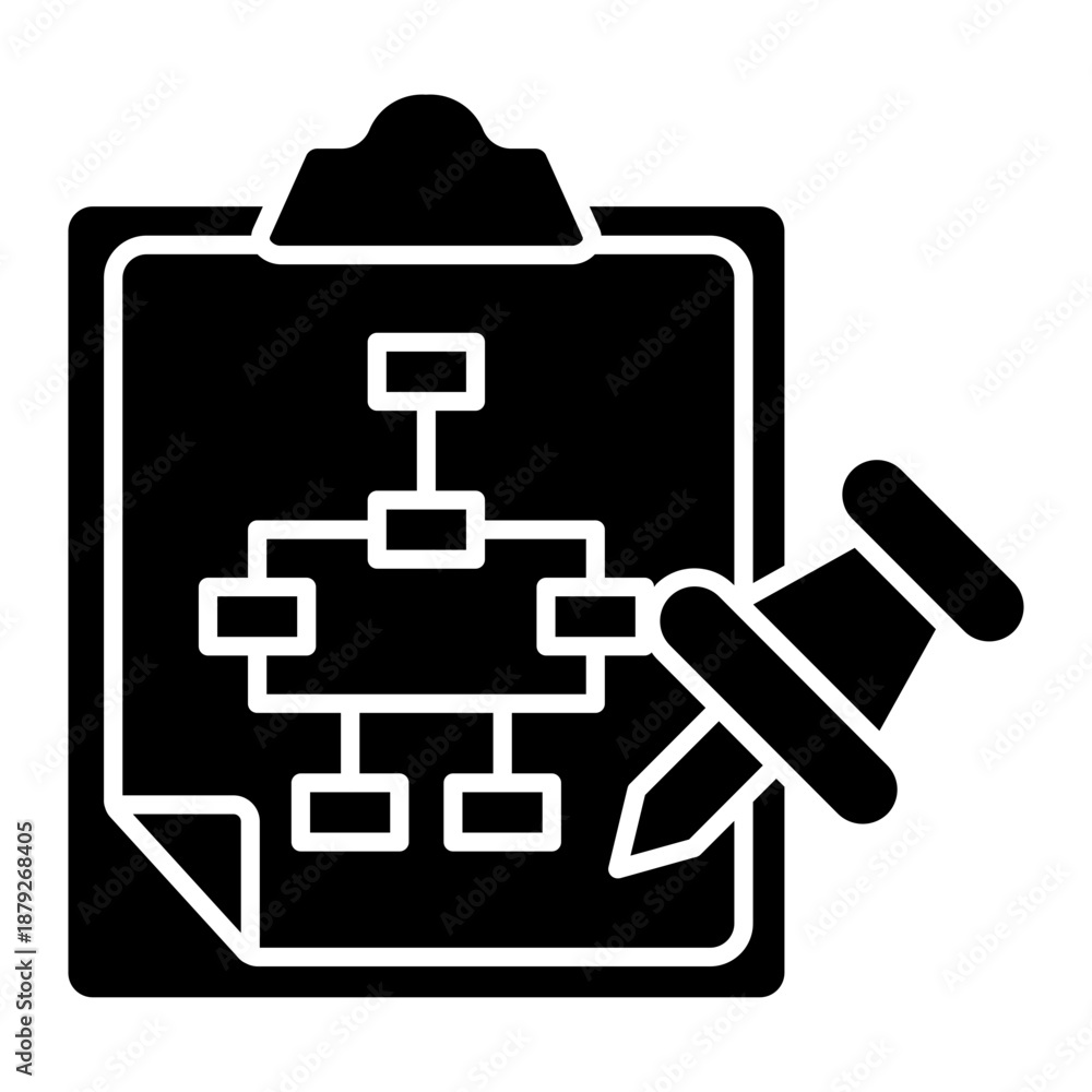 Obraz premium subtask Solid icon