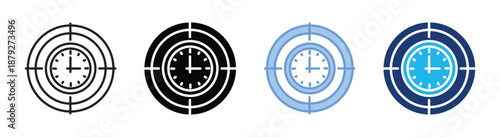 Target icon set multiple style collection