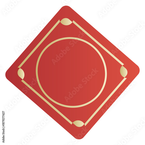 Symbolic image of two fish in a red circle perfect for seafood packaging, fishing industry products, and marinethemed designs.