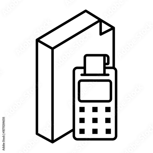 calculator Line Icon