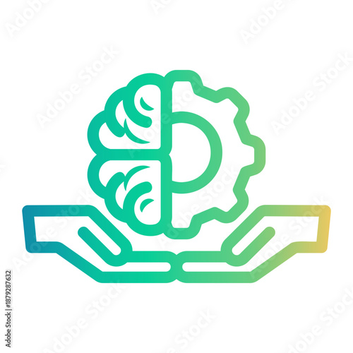 genius Line Gradient Icon