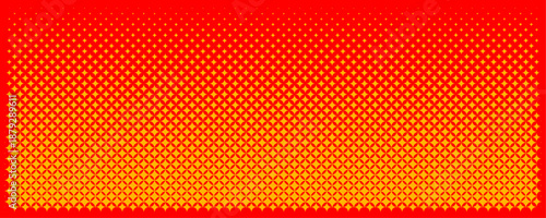 Orange and red halftone dot gradient texture