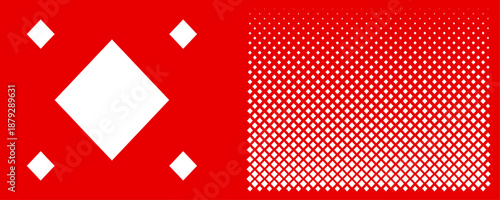 Red casino background with white diamond suit