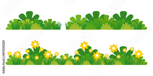 green grass illustration, sustainable grass nature, grass design in flat style	
