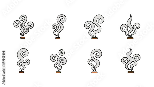 Swirling Smoke Wisps Collection