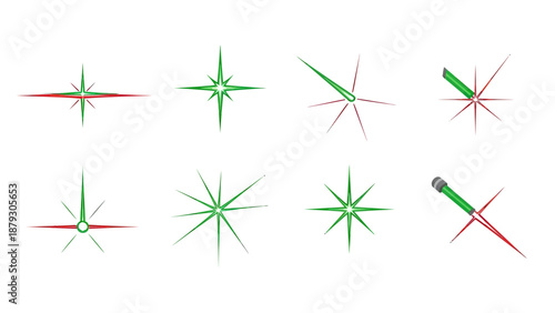 Sparkle and Shine Starbursts Collection Vector Illustration