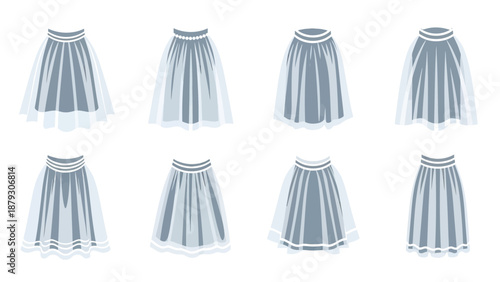 Collection of Elegant Pleated Skirt Styles