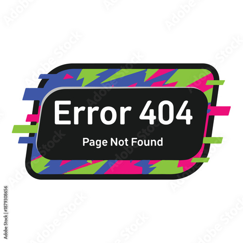 A colorful error message