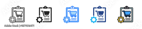 Business Automation Icon Set Multiple Style Collection