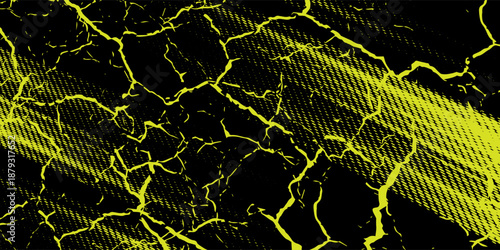 yellow red brush wrap car sticker pattern abstract banner sporty lines red yellow color combination grunge brush pattern racing motor design, Eps 10, vector illustration.