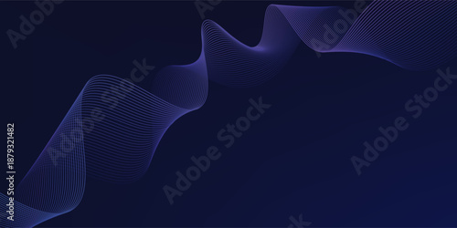 Abstract background with glowing wave. Shiny moving lines design element. Modern pink blue gradient flowing wave lines.  eps 10