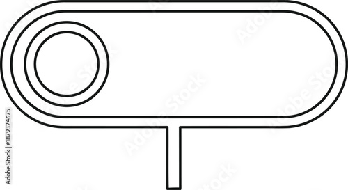 Simple line drawing of a roll of tape