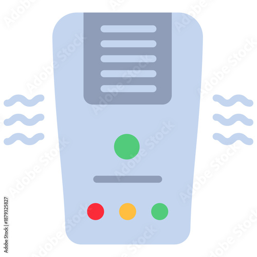 Air Purifier Flat Icon Mini Illustration, Use For Modern Concept, Print, Ui, Ux Kit, Web And App Development. Vector Related To Green Technology And More