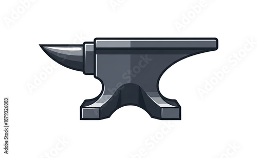 Heavy metal anvil tool for blacksmithing and craftsmanship