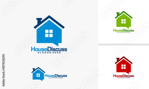 House Discuss Logo Design Concept.