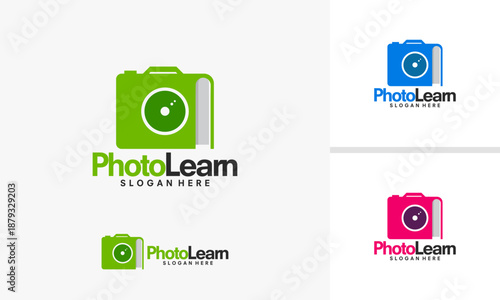 Creative Camera and Book Logo Design for Photography Education.