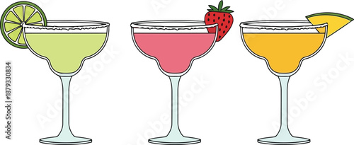 Colorful Cocktail Drinks for Summer Parties and Celebrations