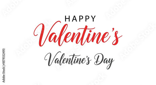 A vibrant and stylized valentine s day message featuring elegant cursive lettering a delightful romantic theme silhouette