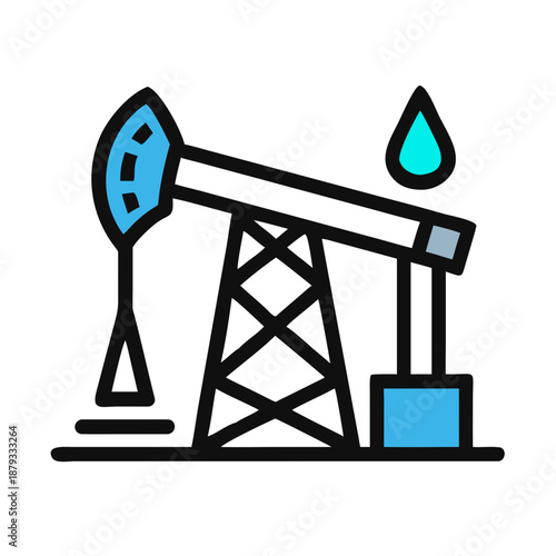 Oil Pump Extracting Gas in Industrial Setting with Energy Focus