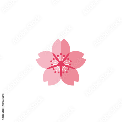Simple Sakura Flower Flat Icon
