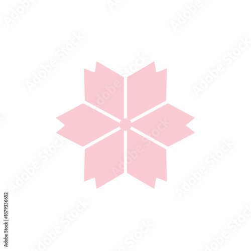 Geometric Sakura Flower Icon