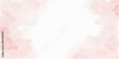 An abstract pink and blue watercolor background features a vintage paper texture with ethereal clouds of smoke and light steam blending into a soft nature design with copy space