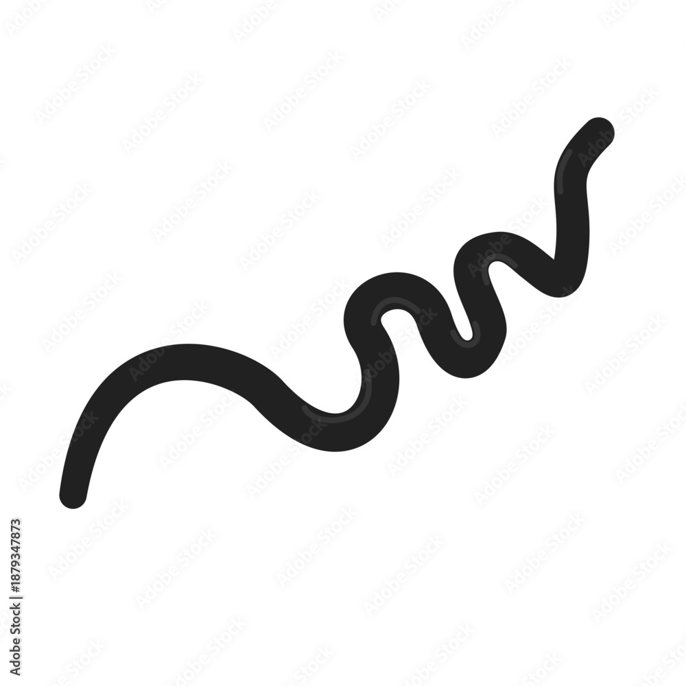 Fototapeta premium Treponema Pallidum Syphilis Bacterium Illustration