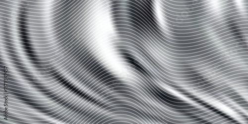 Abstract Gray Wave Pattern With Smooth Lines Creating A Modern Textured Background eps10