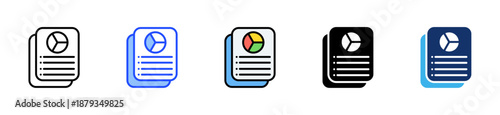 Task Overview Icon Collection With Multiple Styles