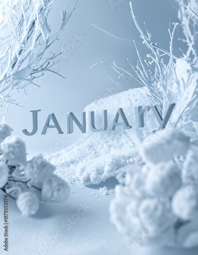 Januarys Frozen Embrace - A Winter Still Life Composition.