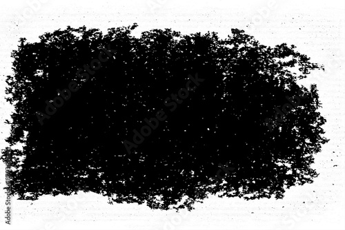 grunge texture frame with rough, distressed black edges surrounding a large blank white center. The border appears worn, splattered, and scratched, resembling ink smudges, paint erosion, and vintage.